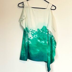 Calvin Klein Flowy Off the Shoulder Shirt - Medoum